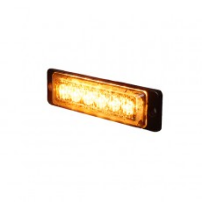 Durite 0-441-00 R65 Slimline High Intensity 6 Amber LED Warning Light (20 flash patterns) PN: 0-441-00